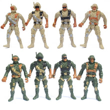 8 Piece Military Team with Weapons