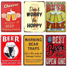 Funny Bar Beer Vintage Metal Tin Signs