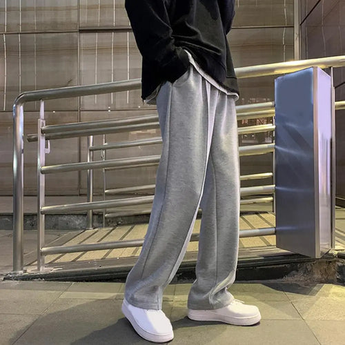Drawstring Casual Wide-leg Joggers