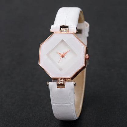 2PCS Fashion Watch & Pearl Bracelet Set (Without Box）