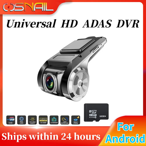 COSNAIL ADAS Car DVR Full HD 1080P Cyclic Recording Hidden Dash Cam