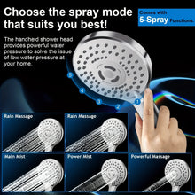 Chrome Plated Concealed Stainless Steel Pressurized Shower Head Set