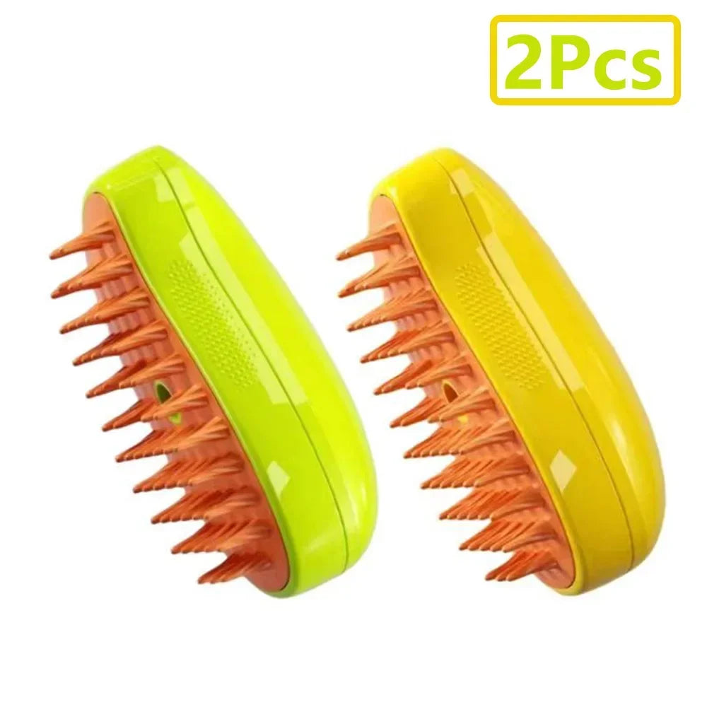 3 in 1 Steam Brush Steamy Built-in Electric Spray Hair Removal Comb