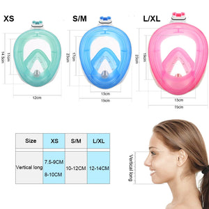 Snorkeling Full Face Diving Mask