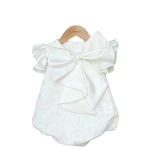 Elegant Big Bow Baby Girl Dress