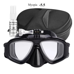 Tempered Lends Diving Mask with GoPro Mount