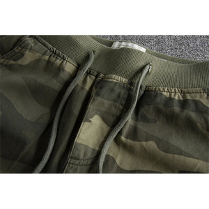 Camouflage Elastic Waist Casual Loose Short Pants