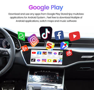 Android 13 CarPlay Ai Box 8+128G Wireless QCM6225 8-Core 4G LTE for Youtube Netflix Car Intelligent Systems