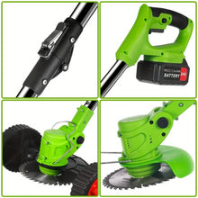 Foldable Brush Cutter Cordless Weed Wacker with 2 Large Capacity Batteries &13 Blades,