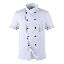 Short Sleeve Breathable Double Breasted Chef Jacket