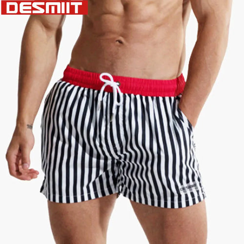 Desmiit Striped Swim Shorts