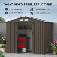 Garden Storage Unit w/ Locking Door Foundation Kit Air Vent