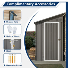4' x 8' Metal Wall Side Storage Sheds & Outdoor Storage