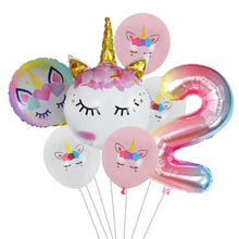 7pcs Unicorn Themed Party Balloons