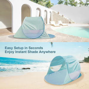 UPF 50+ Pop Up Beach Tent for 2-3 People with 360 Ventilation t