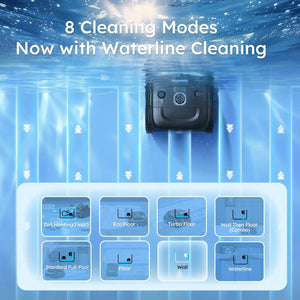 Robot Swimming Pool Cleaner C2V APP AI Vision Self-Learning