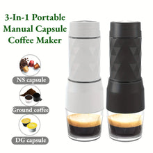 3 In1 Portable Coffee Machine Espresso Maker For Capsule & Ground Hand Press