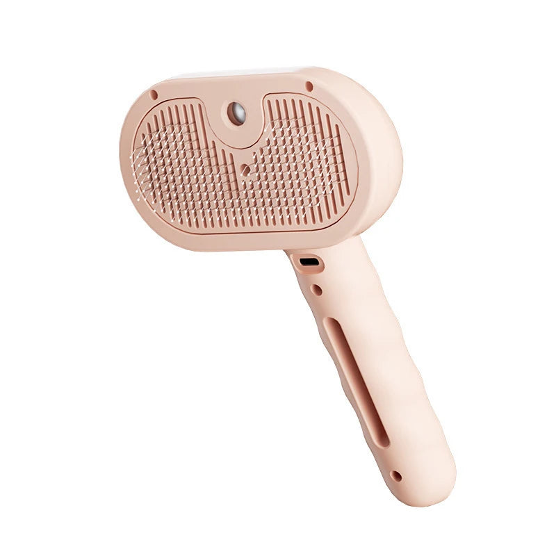 Soft Teeth Pet Steam Comb Massage Brush USB Charging
