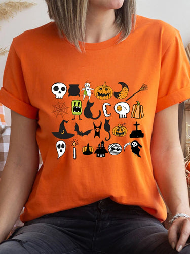 Halloween Print Fashion Tops
