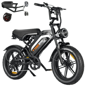 TAMOBYKE V20 Electric Bike with 1500W Motor 31.5MPH 48V18.2Ah Battery, 60-Mile Range