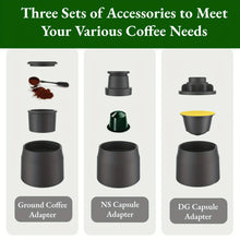 3 In1 Portable Coffee Machine Espresso Maker For Capsule & Ground Hand Press