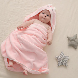 Baby Hooded Towels Swaddle Wrap