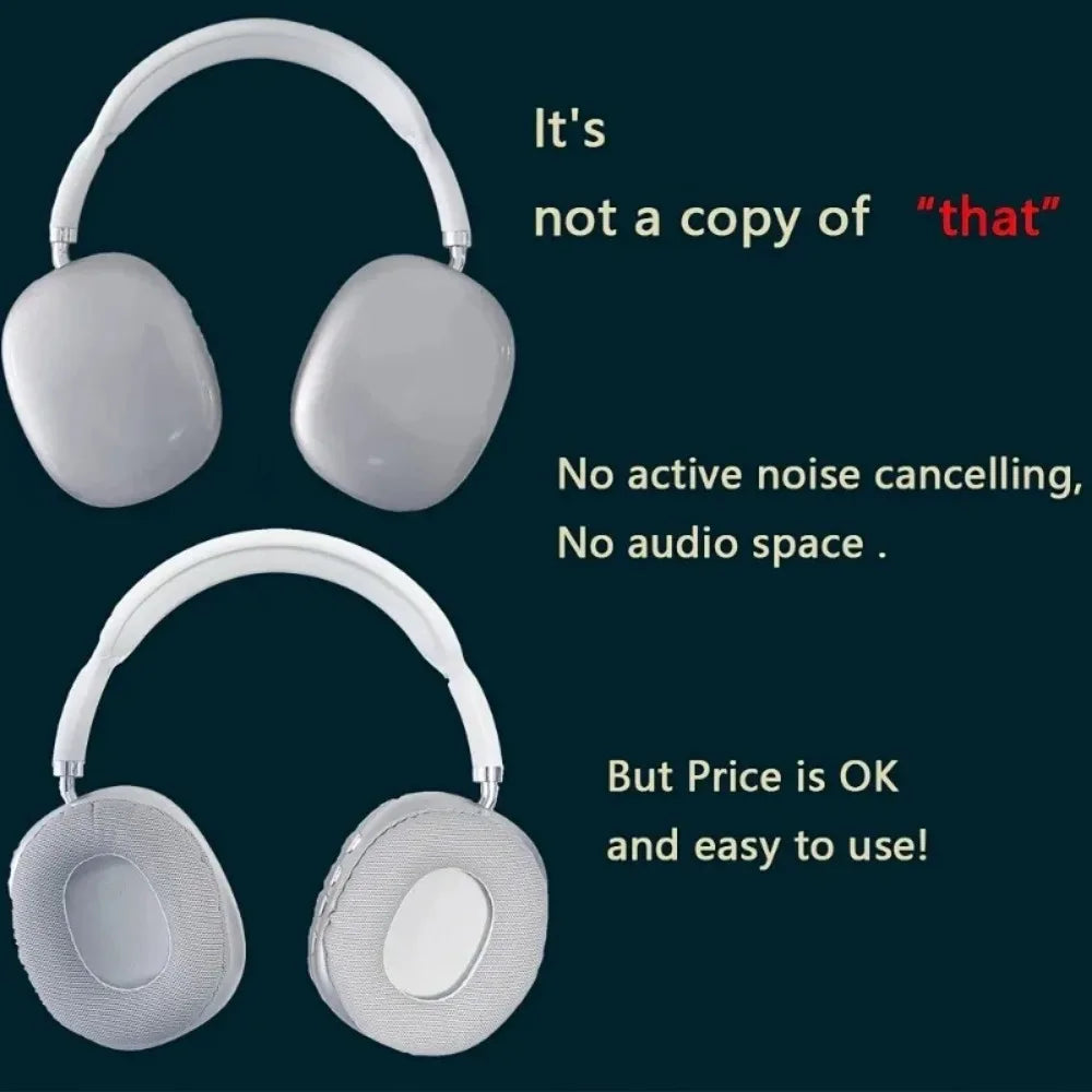 P9 Wireless Bluetooth Headphones Noise Cancelling with Mic Pods