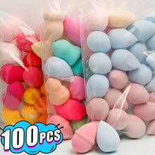 100pcs Mini Makeup Sponge Dry/Wet Use Face Powder Eggs