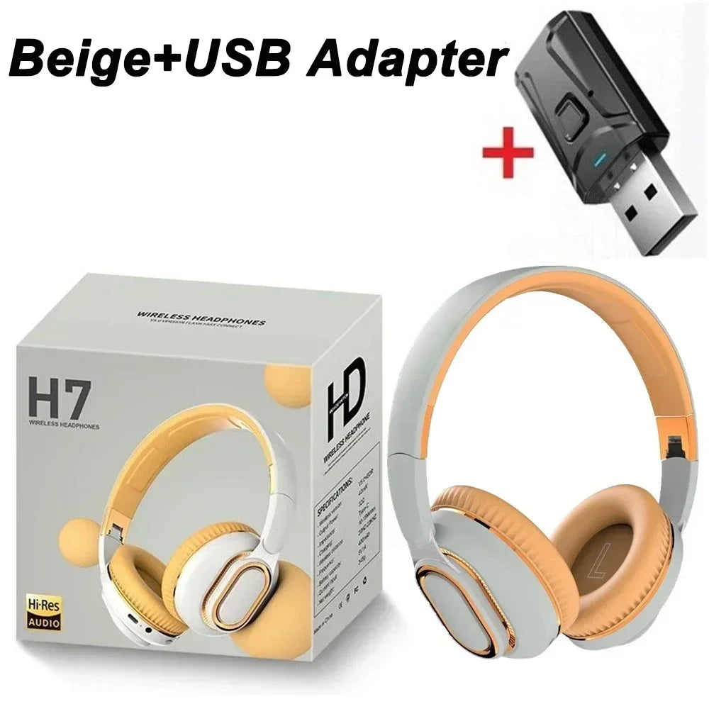 H7 Tv Bluetooth Wireless Headphone With USB Adaptor