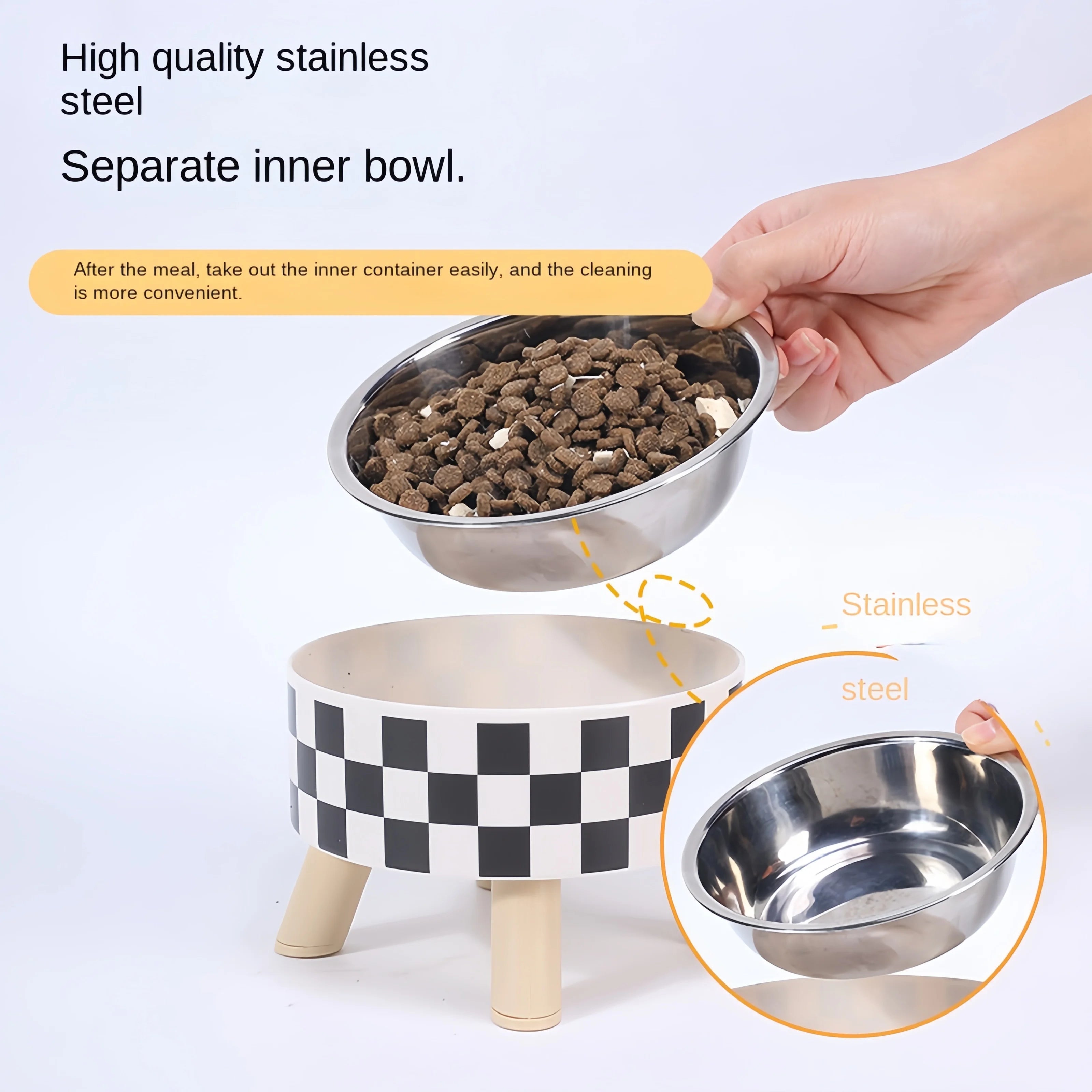 Elevated Anti-choking Food Water Bowl