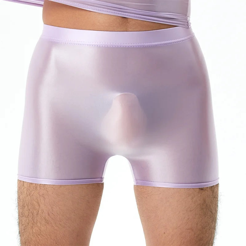 Shiny Glossy Transparent Ultra-thin Boxer Briefs