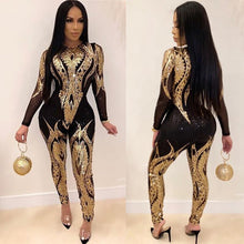 Gold Sequined Full Body Jumpsuit