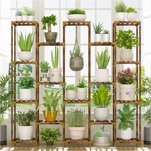 HOMKIRT 17 Tier Large Tall Plant Shelf