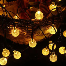Solar String Lights 100 LED Crystal Globe Solar Lights