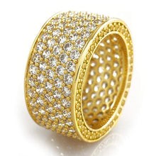 Huitan Eternity Cubic Zirconia Wedding Rings for Women
