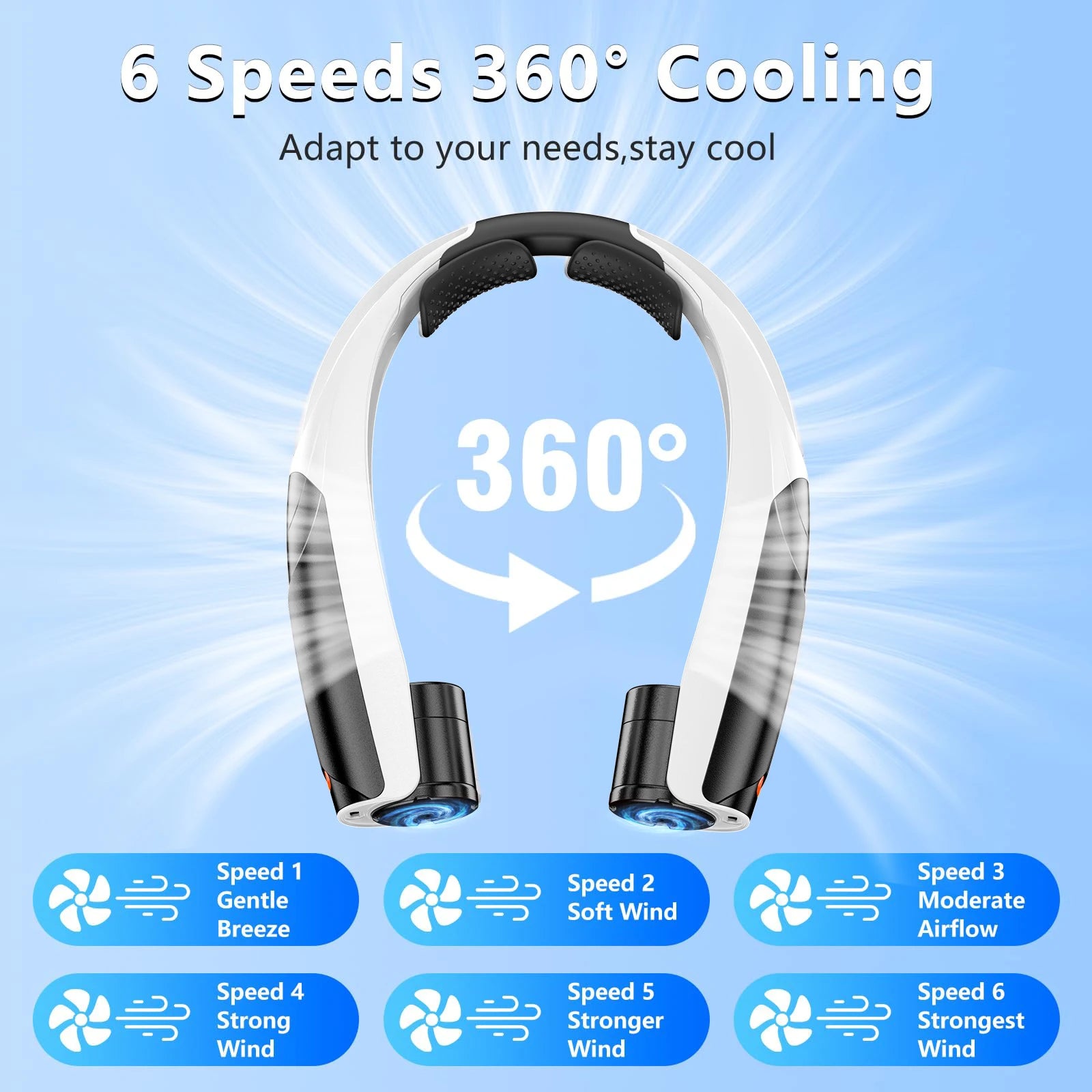 Portable 6 Speed Extended Life Battery
