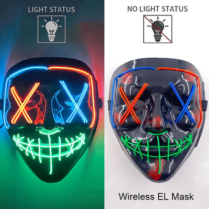 The Purge Horror Wireless LED Glow Mask