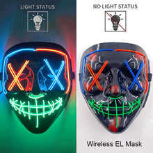 The Purge Horror Wireless LED Glow Mask