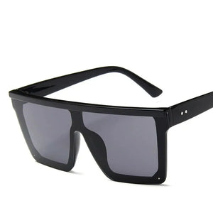 Flat Top Black Square Shades