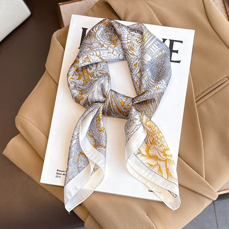 Printed Pashmina Silk Scarf