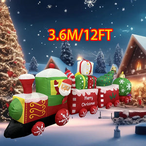 Inflatable Toys Santa Cartoon Vehicles Decorations