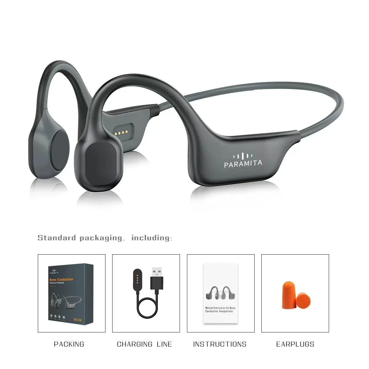 Classic DG08 Bone Conduction Headphone with MIC BT 5.3