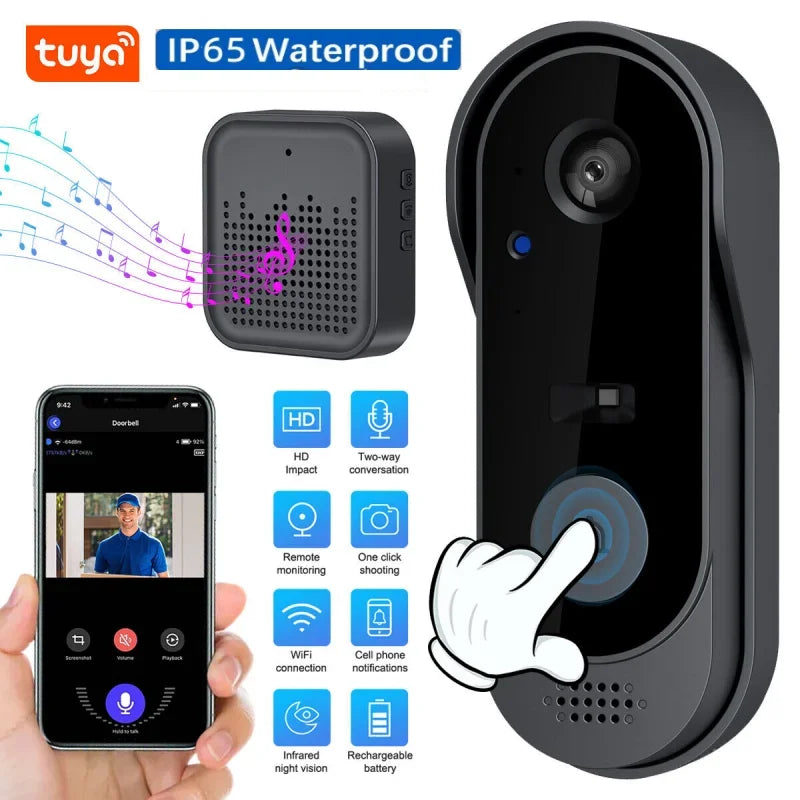 Tuya Doorbell With Camera Wireless Bundle