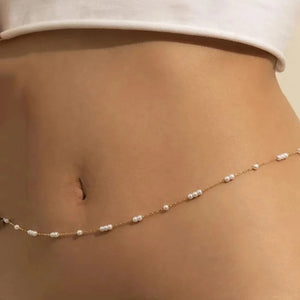 Vintage Belly Pearl Body Chain