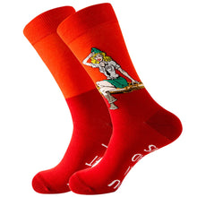 Happy Colorful Striped Combed Cotton Socks