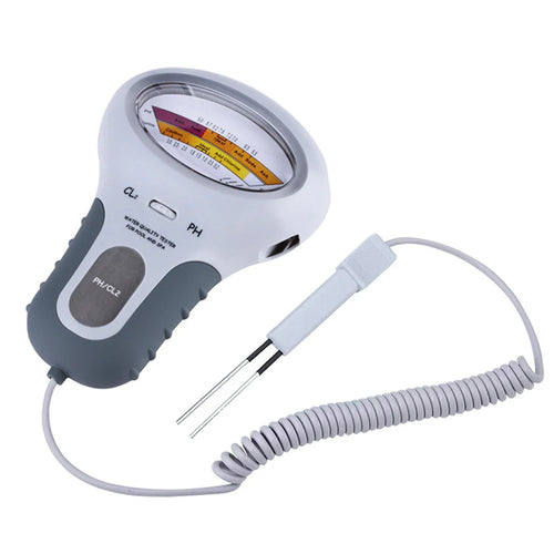 PH Chlorine Cl2 Level Meter Tester with Probe Water Quality Testing Device