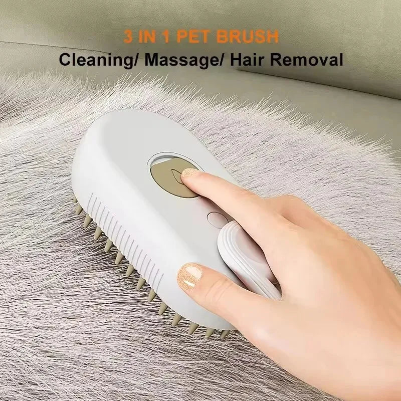 Pet Steam Cat Comb Electric Sprayer for Massage