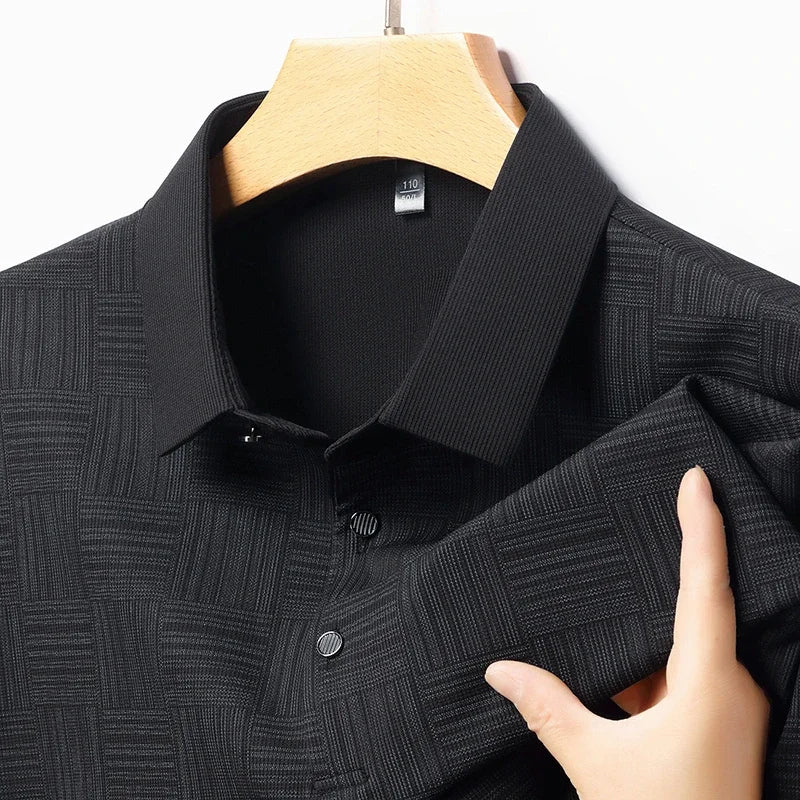 Designer Print Business Casual Short-sleeved Polo Shirt