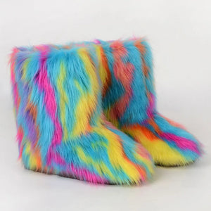 Fluffy Faux Fur Boots