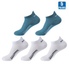 5 Pair Pure Cotton Low-Cut Boat Socks